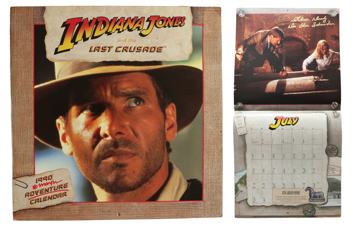 Indiana Jones and the Last Crusade Calendar Signed by Alison Doody w
