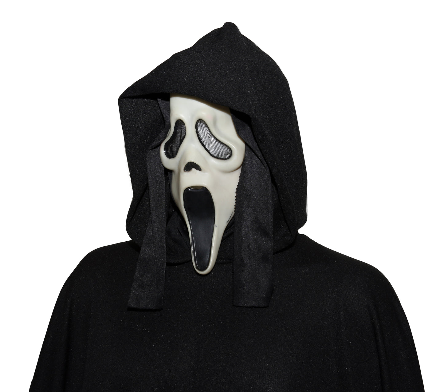 Scream 2 Production Worn Ghostface Robe & Mask Costume of Theatre Patron from Opening Sequence - 1997