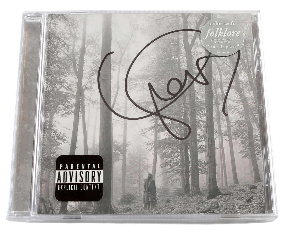 Folklore CD Album (Sealed) 2020 Cover Signed by Taylor Swift