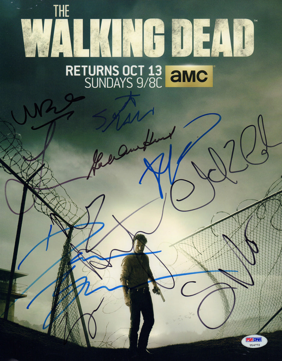 Online Steven Yuen autographed 8x10 Walkong Dead w/ PSA DNA