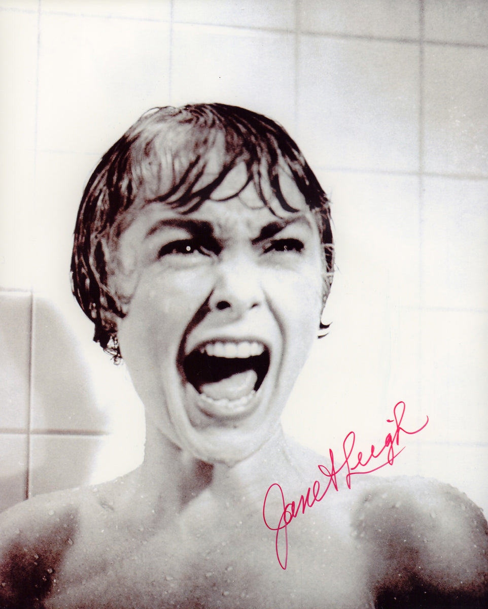 Janet Leigh As Marion Crane In Psycho Scream Queen Signed 8x10 Photo