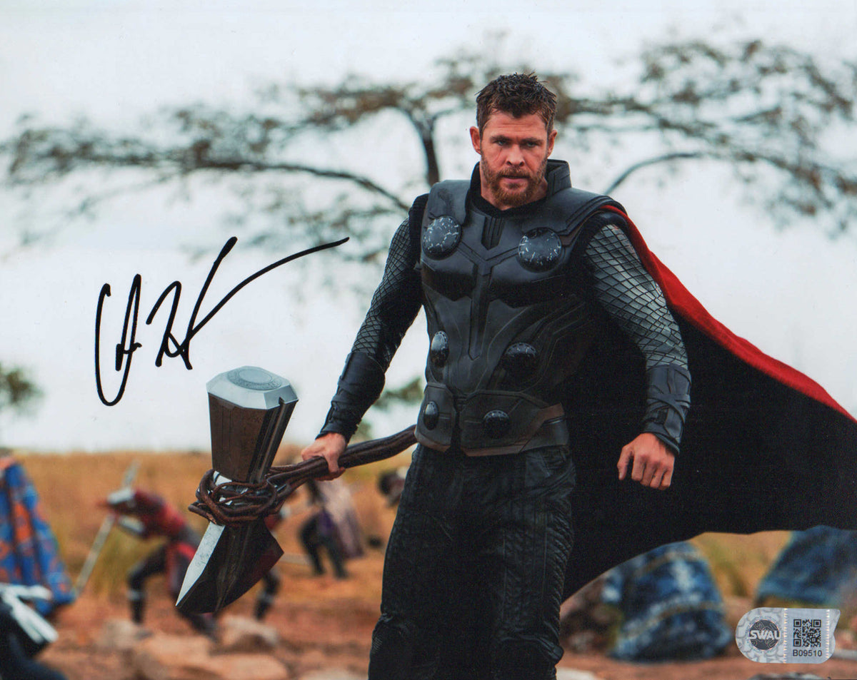 クリスヘムズワース サイン オートグラフ マイティソー 8×10 インチ