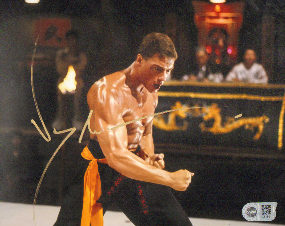 Jean Claude Van Damme as Frank Dux in Bloodsport (SWAU) Signed 8x10 Ph –  SWAU Auction, image size:1200x953