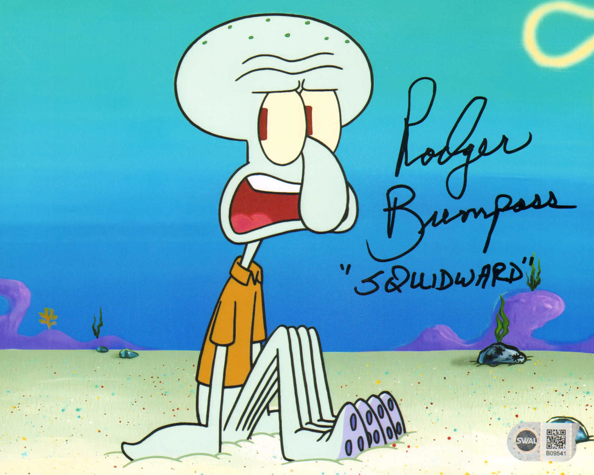 Rodger Bumpass as Squidward in SpongeBob SquarePants (SWAU) Signed 8x1 –  SWAU Auction, image size:1200x959
