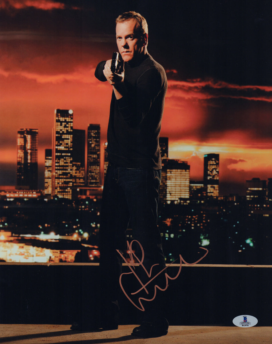 Kiefer Sutherland As Jack Bauer In 24 Signed 11x14 Photo Swau Auction