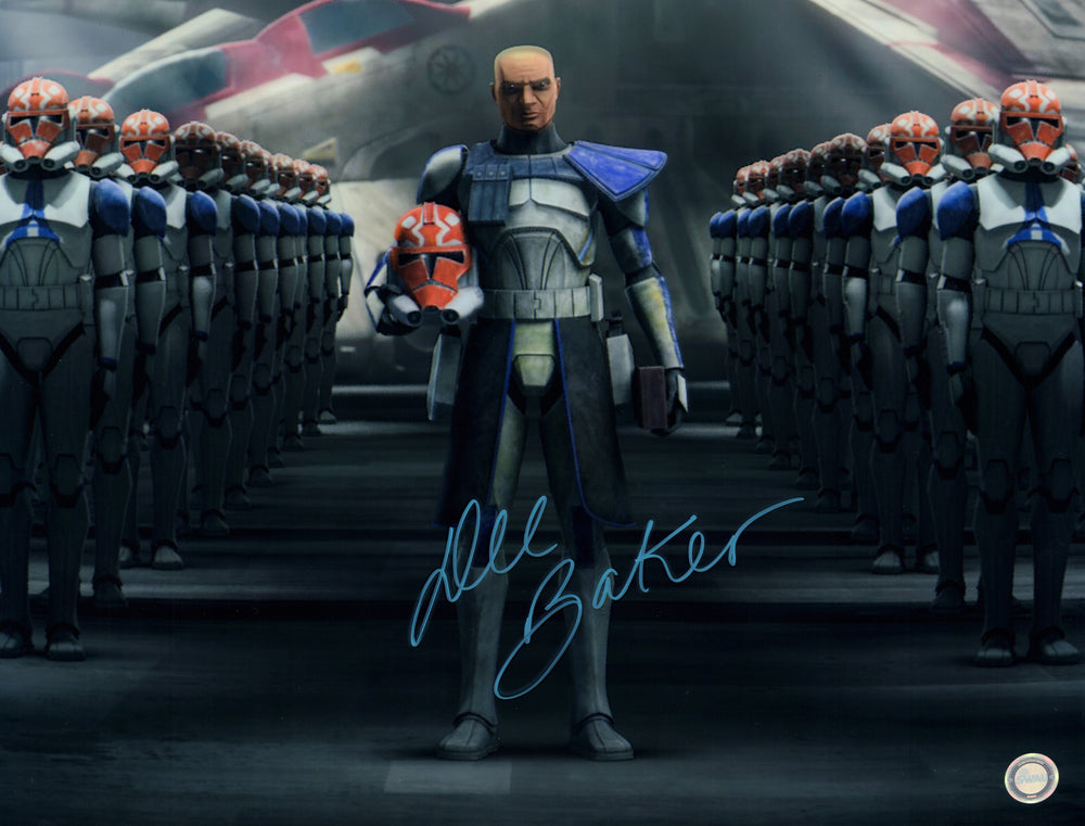 Dee Bradley Baker as Captain Rex and the 332nd Company in Star Wars: The Clone Wars (SWAU) Signed 16x20 Photo