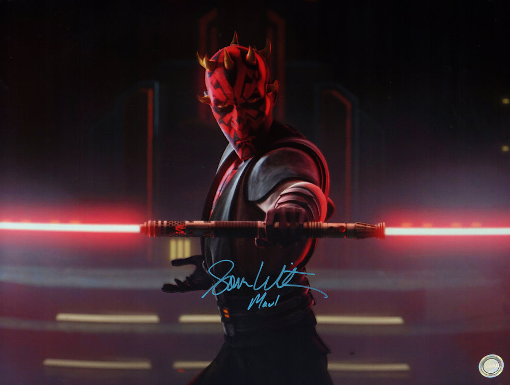 Sam Witwer as Darth Maul in Star Wars: The Clone Wars (SWAU) Signed 16x20 Photo