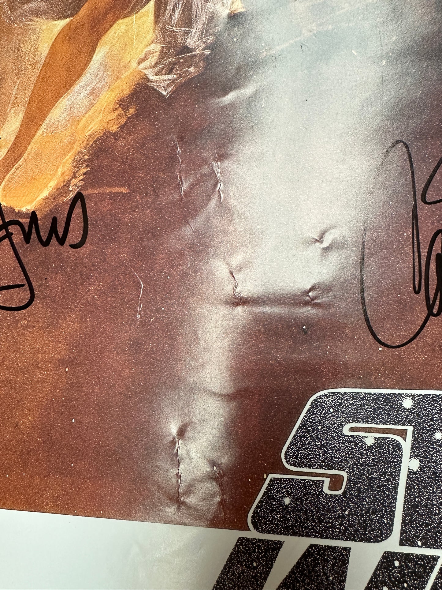 
                  
                    Star Wars: A New Hope 27x40 Poster Signed by Harrison Ford, Carrie Fisher, Mark Hamill, Peter Mayhew, Anthony Daniels, & Dave Prowse
                  
                