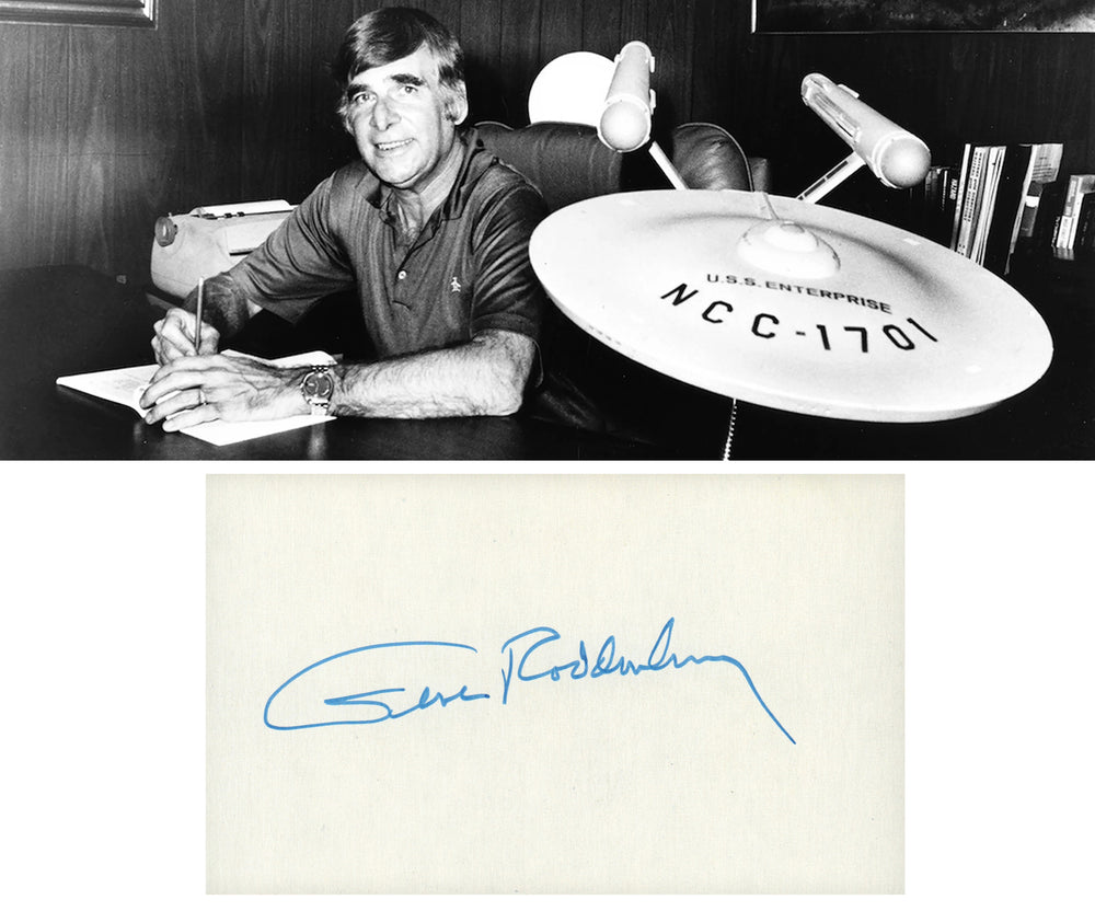 Star Trek Creator Gene Roddenberry Signed 5x3 Index Card