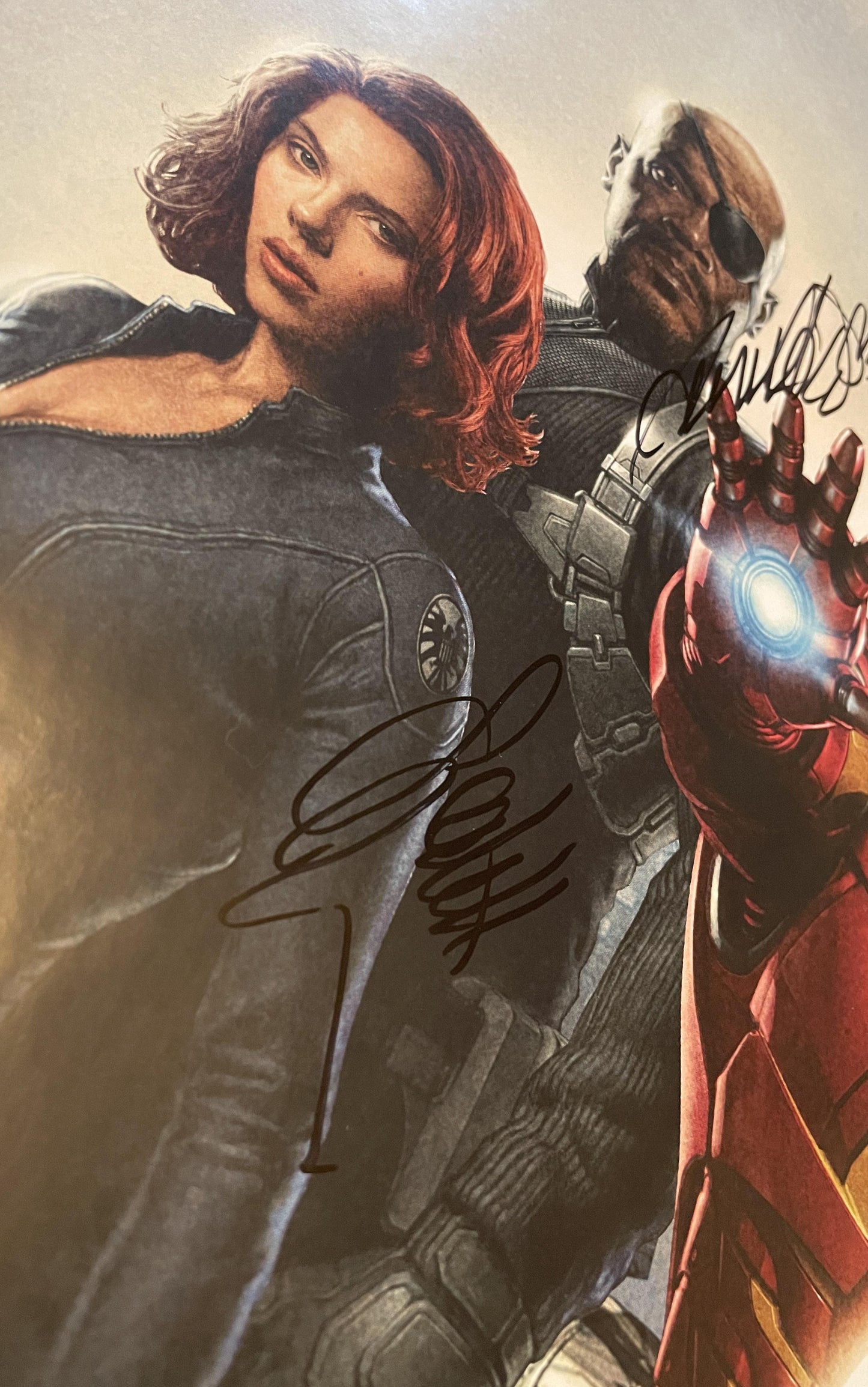 
                  
                    Avengers 24x36 Poster Signed by Samuel L Jackson, Chris Hemsworth, Clark Gregg, Mark Ruffalo, Tom Hiddleston, &  Scarlett Johansson
                  
                