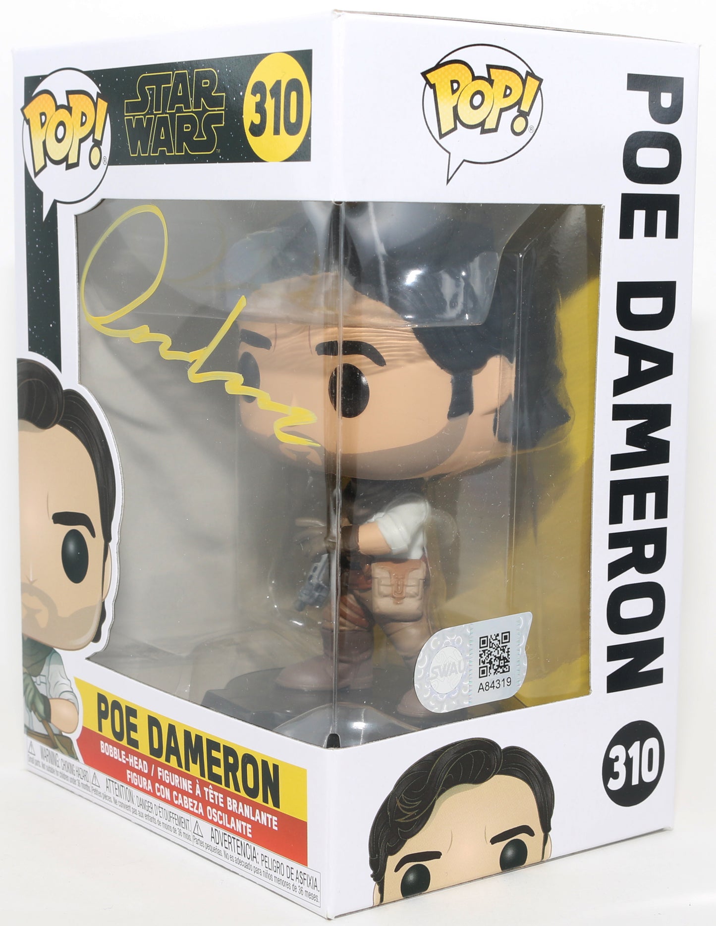 
                  
                    Oscar Isaac as Poe Dameron in Star Wars: The Rise of Skywalker (SWAU) Signed Funko POP! #310
                  
                