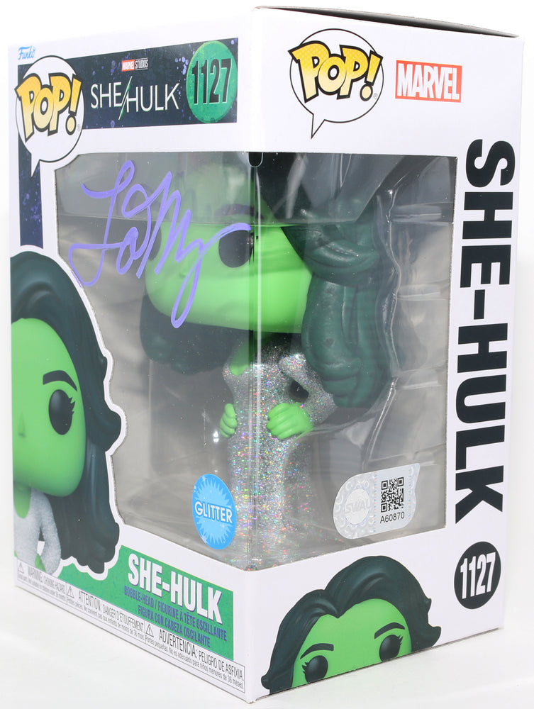 
                  
                    Tatiana Maslany as She-Hulk in She-Hulk Glitter Edition (SWAU) Signed Funko POP! #1127
                  
                