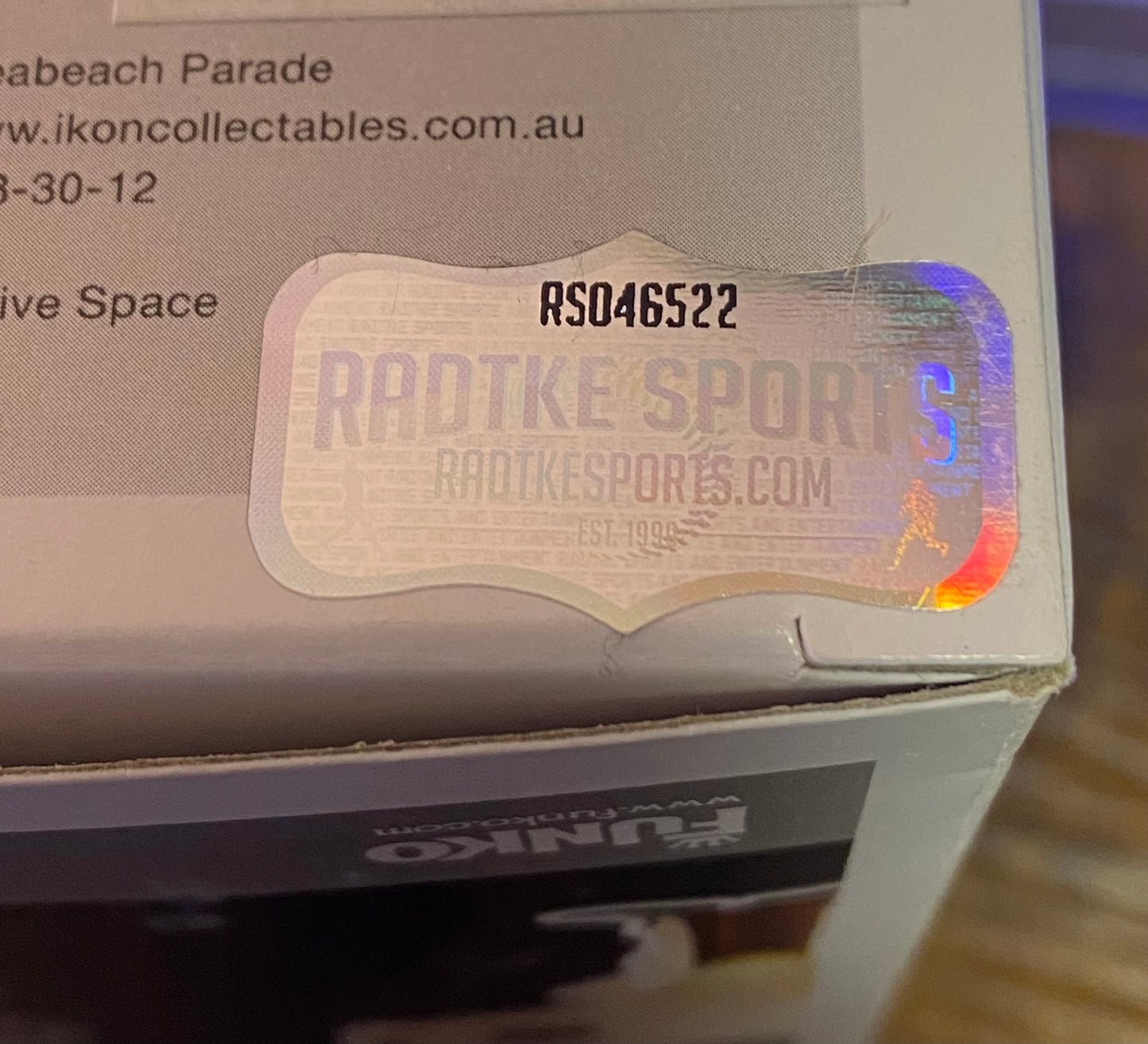 
                  
                    Carrie Fisher as Slave Princess Leia in Star Wars: Return of the Jedi (Radtke) Signed Funko POP! #18
                  
                