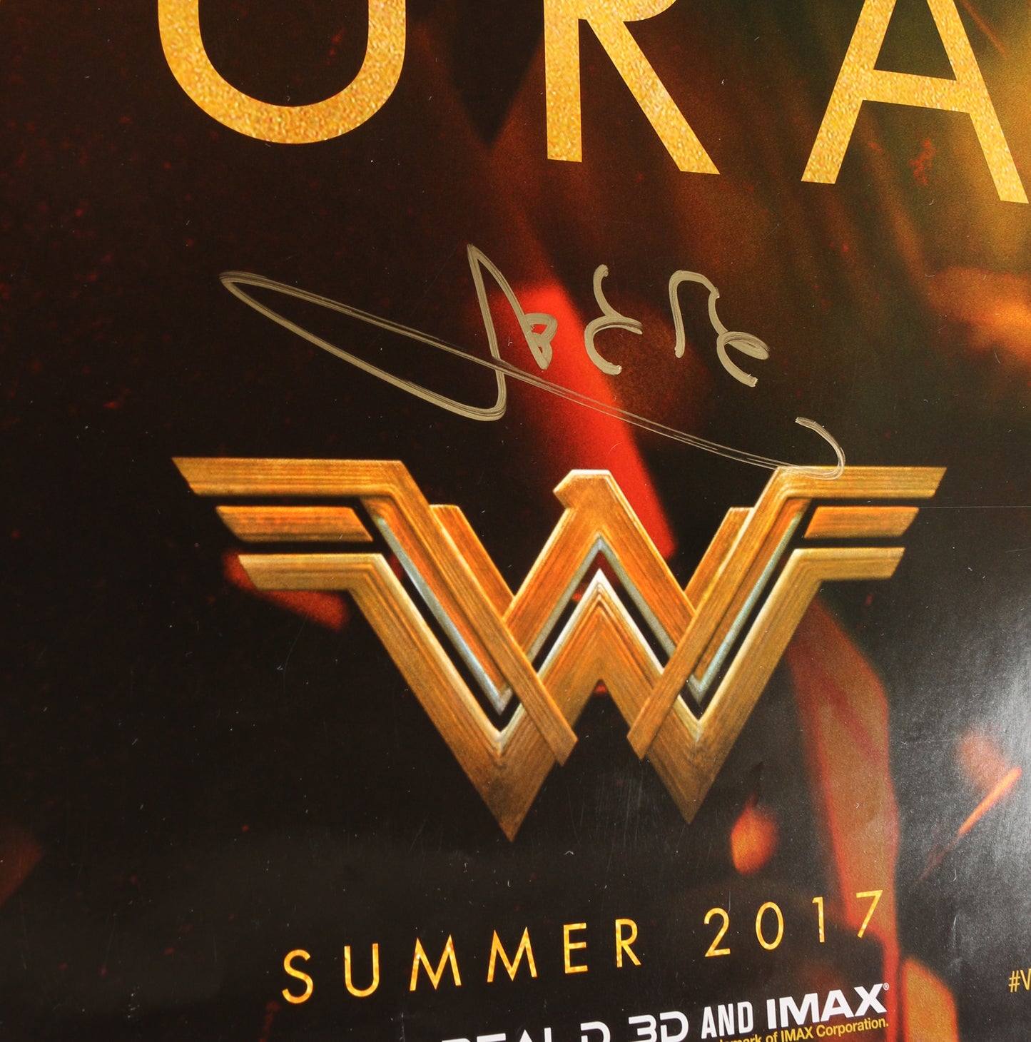 
                  
                    Gal Gadot as Wonder Woman in Wonder Woman (SWAU Witnessed) Signed 27x40 Poster
                  
                