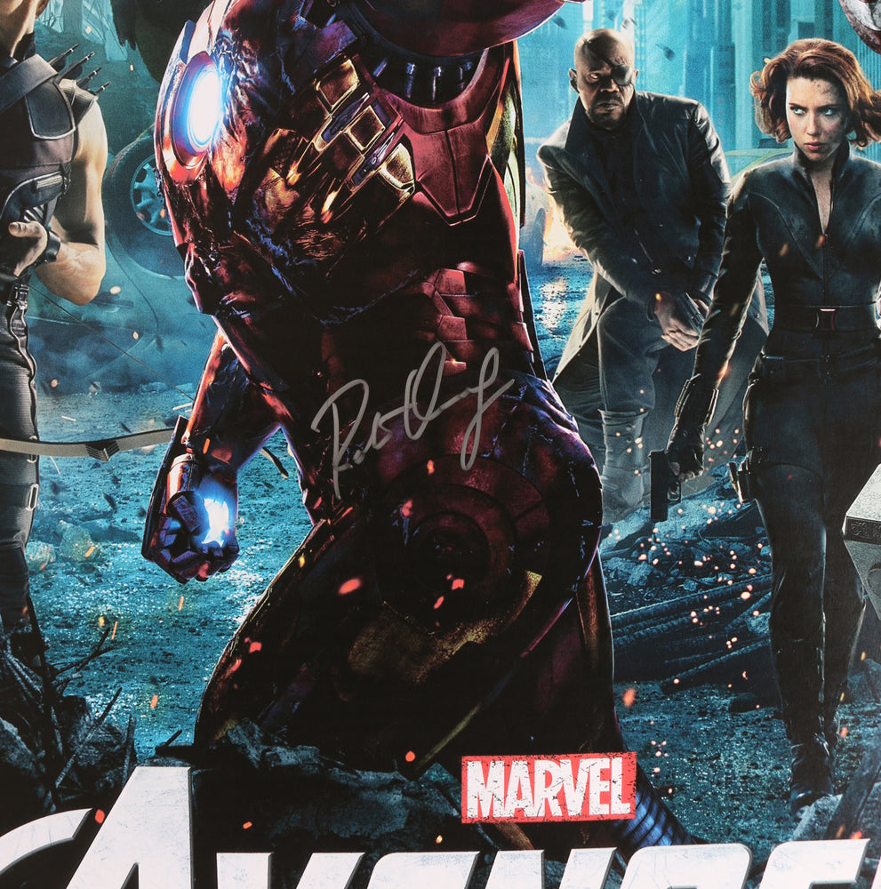 
                  
                    Robert Downey Jr. as Iron Man & Tom Hiddleston as Loki in The Avengers (SWAU) Signed 22x34 Poster
                  
                