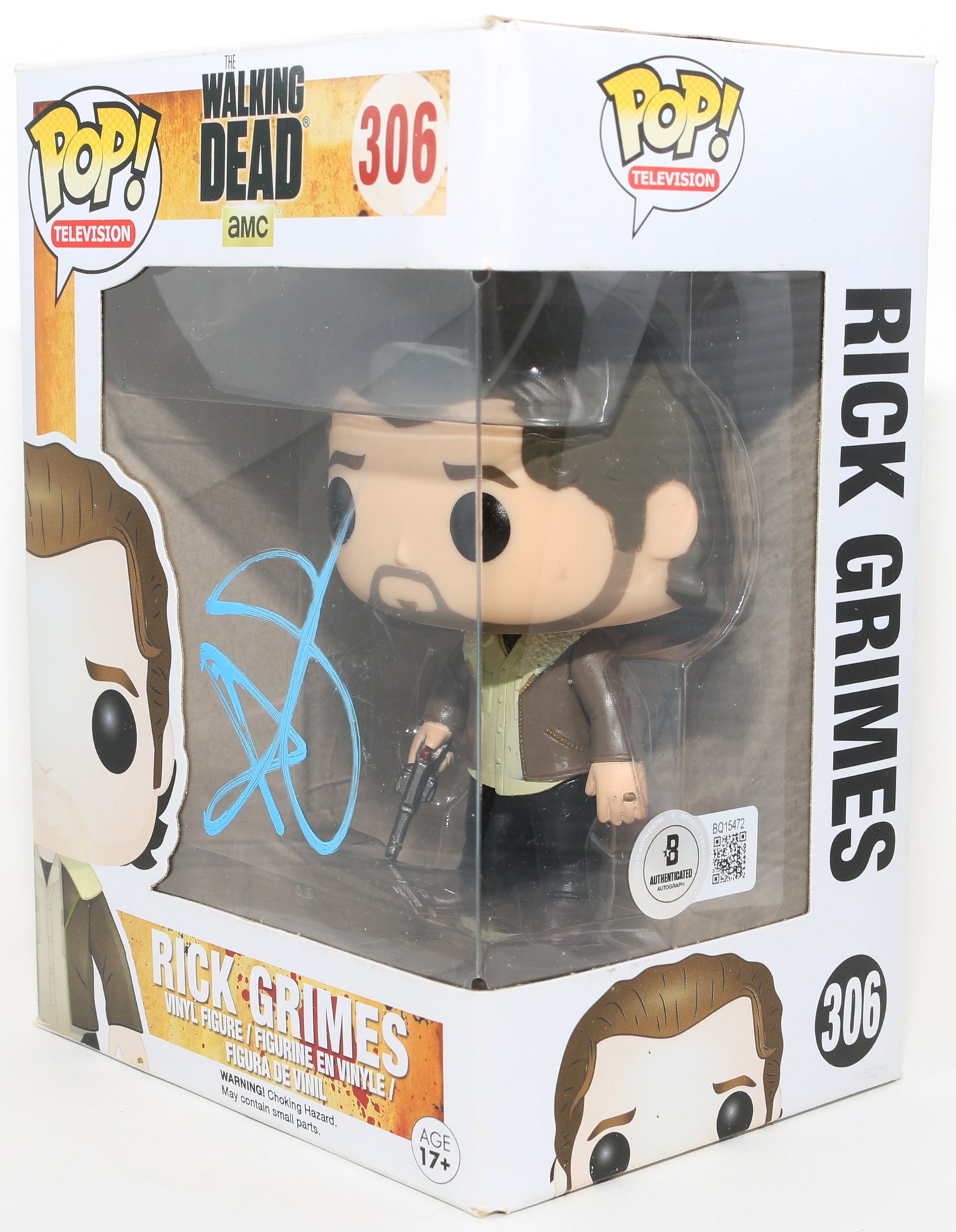 
                  
                    Andrew Lincoln as Rick Grimes in The Walking Dead (Beckett) Signed Funko POP! #306
                  
                