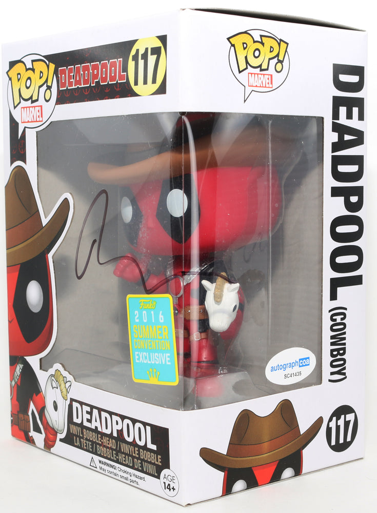 
                  
                    Ryan Reynolds as Cowboy Deadpool in Deadpool 2016 Summer Convention Exclusive (ACOA) Signed Funko POP! #117
                  
                