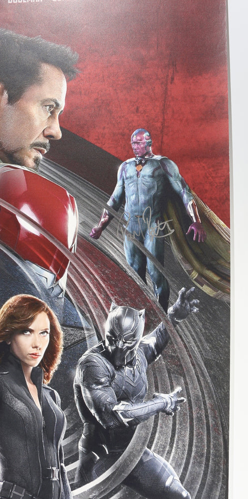 
                  
                    Captain America: Civil War 27x40 Poster (Beckett Witnessed / SWAU) Cast Signed by Chris Evans, Sebastian Stan, & Paul Bettany
                  
                