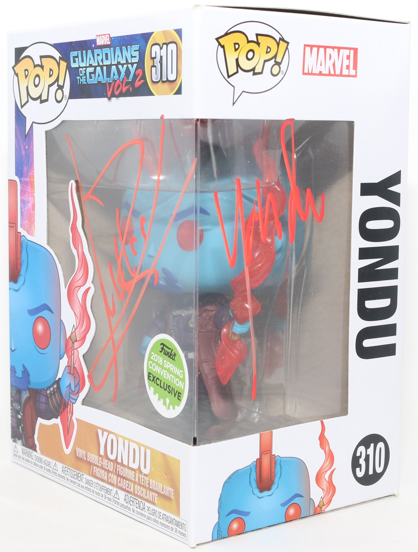 
                  
                    Michael Rooker as Yondu in Guardians of the Galaxy Vol. 2 2018 Spring Convention Exclusive Signed Funko POP! #310 with Character Name
                  
                