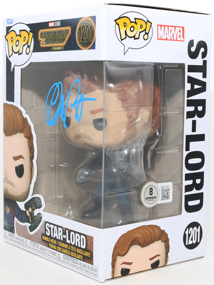 
                  
                    Chris Pratt as Star-Lord in Guardians of the Galaxy Vol. 3 (Beckett) Signed Funko POP! #1201
                  
                