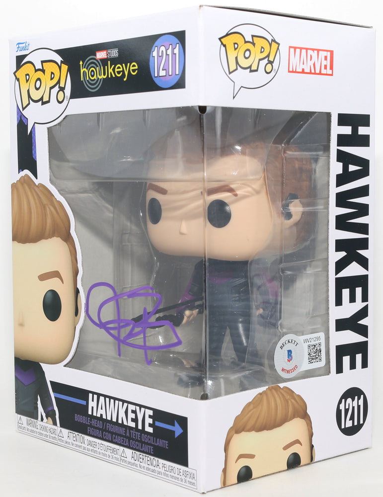 
                  
                    Jeremy Renner as Hawkeye in Hawkeye (Beckett) Signed Funko POP! #1211
                  
                