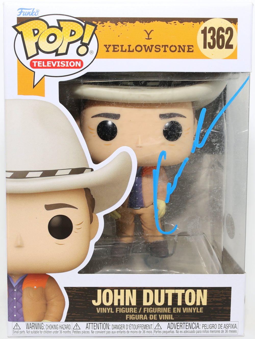 Kevin Costner as John Dutton in Yellowstone (JSA) Signed Funko POP! #1362