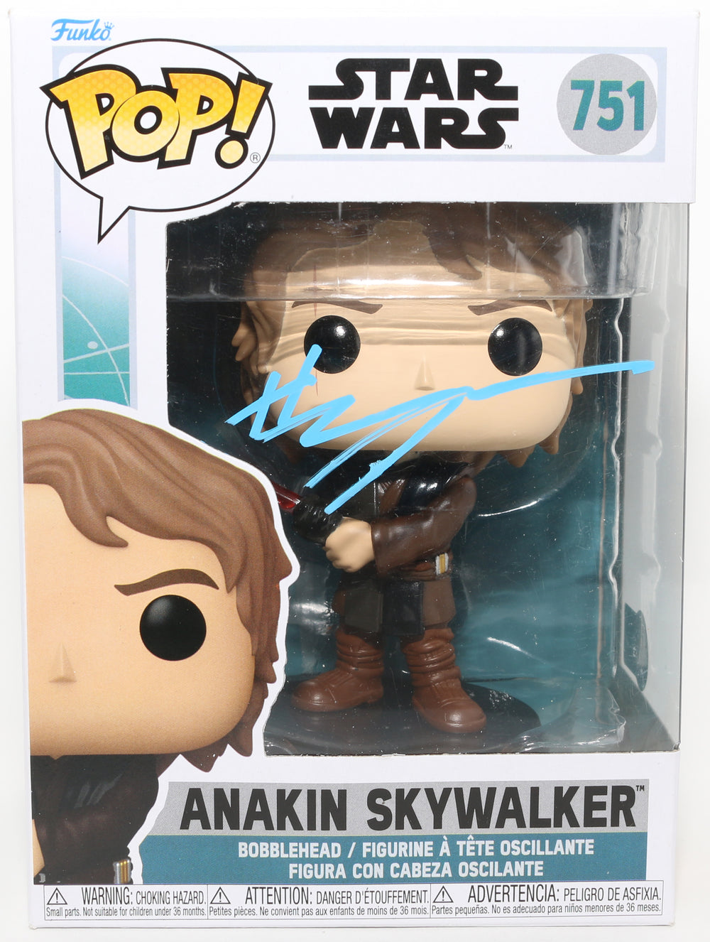 Hayden Christensen as Anakin Skywalker in Star Wars: Ahsoka (Beckett) Signed Funko POP!  #751