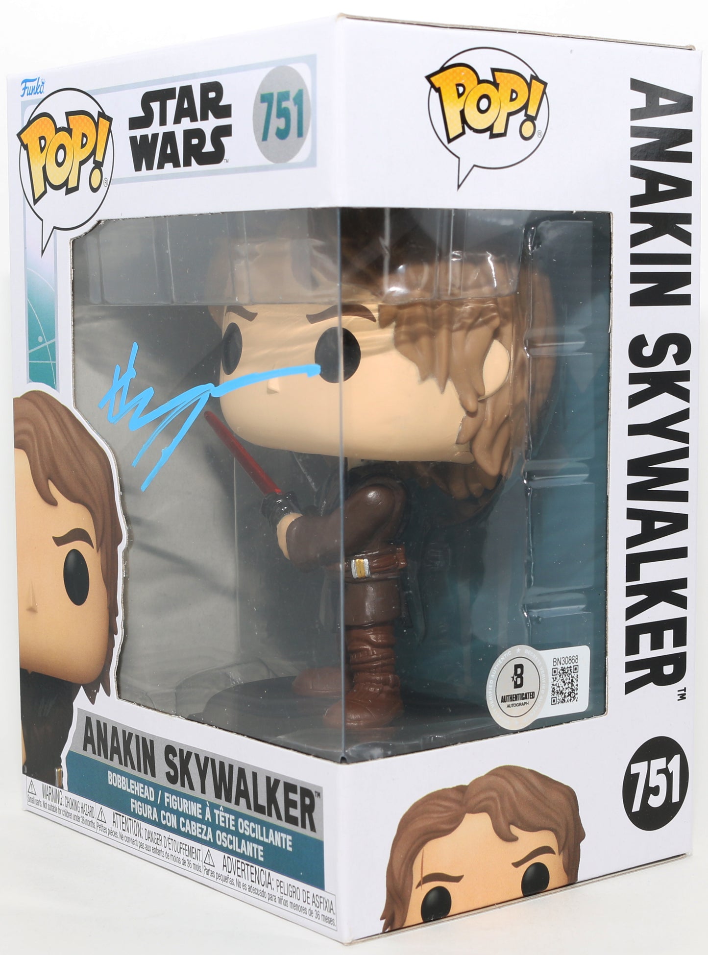 
                  
                    Hayden Christensen as Anakin Skywalker in Star Wars: Ahsoka (Beckett) Signed Funko POP!  #751
                  
                