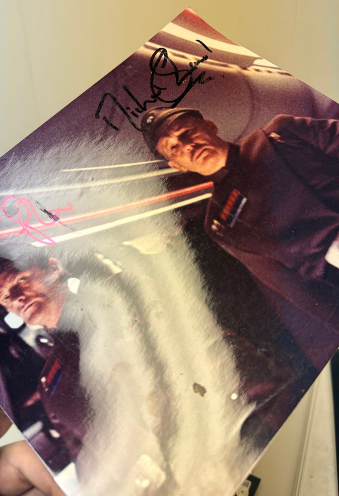 
                  
                    Julian Glover as General Veers & Michael Sheard as Admiral Ozzel in Star Wars: The Empire Strikes Back Signed 8x10 Photo
                  
                
