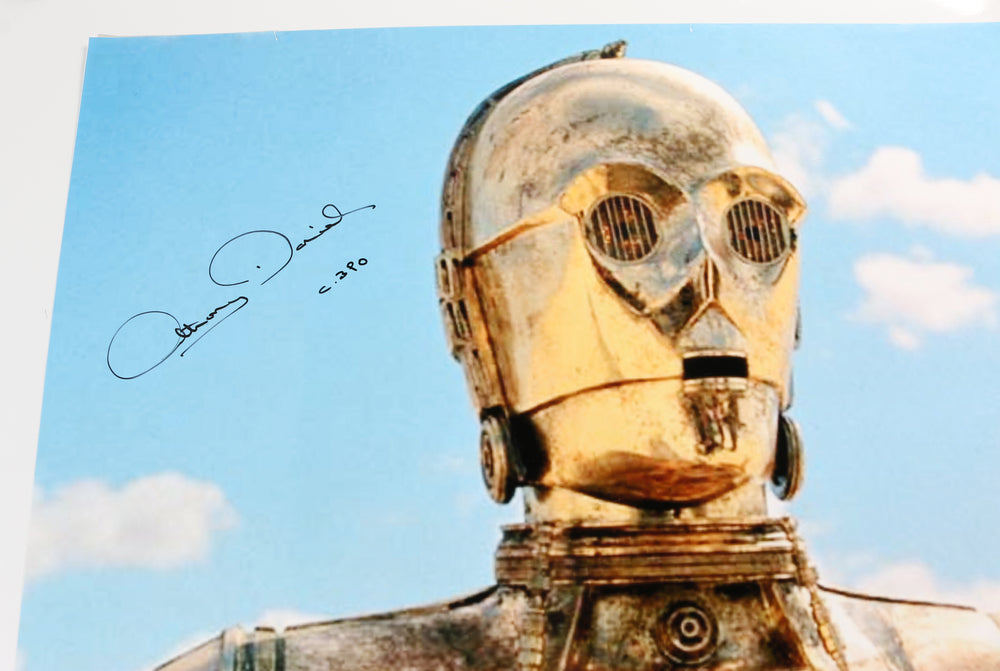 
                  
                    Anthony Daniels as C-3PO in Star Wars: A New Hope Signed 30x24 Poster With Character Name
                  
                