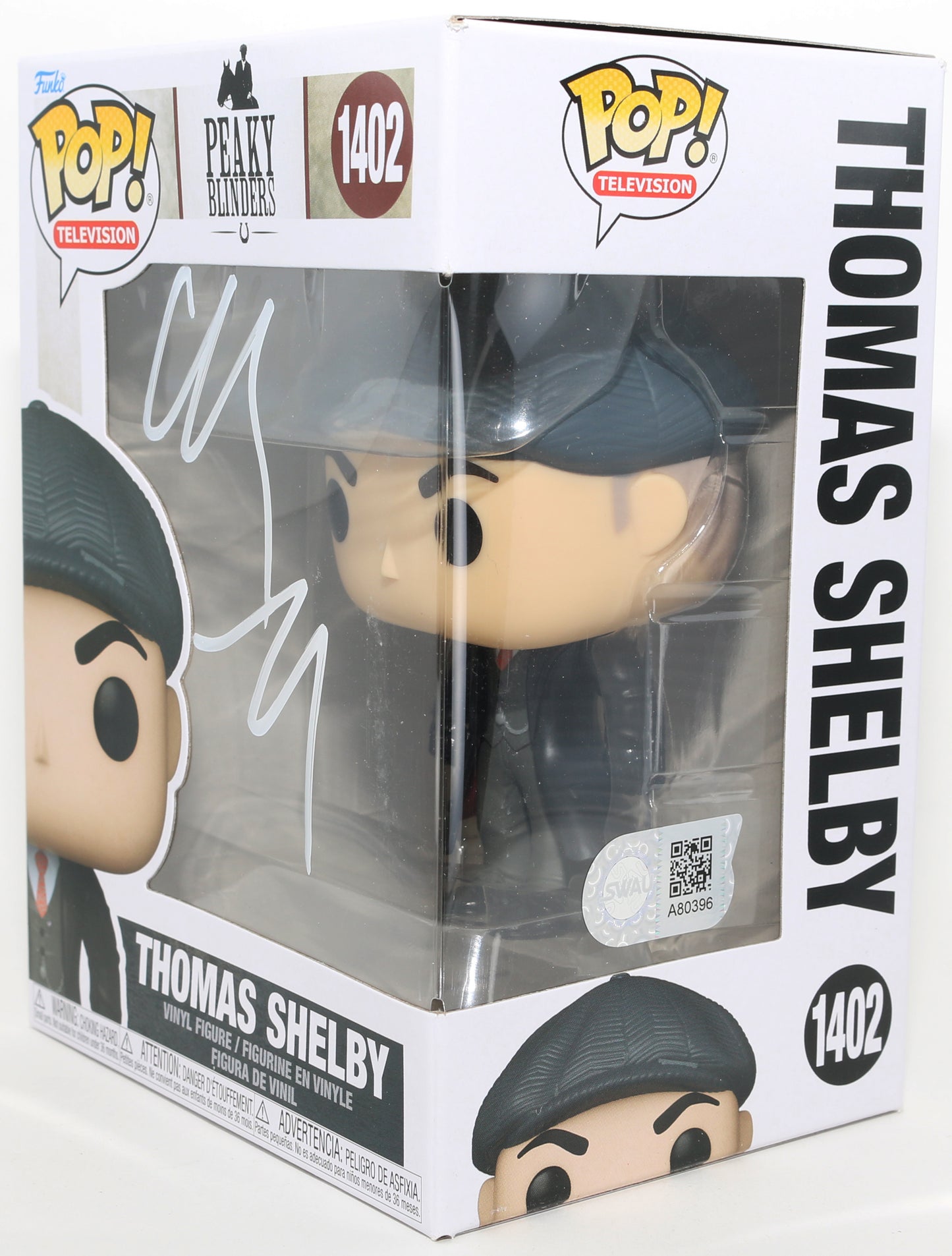 
                  
                    Cillian Murphy as Thomas Shelby in Peaky Blinders (SWAU) Signed Funko POP! #1402
                  
                
