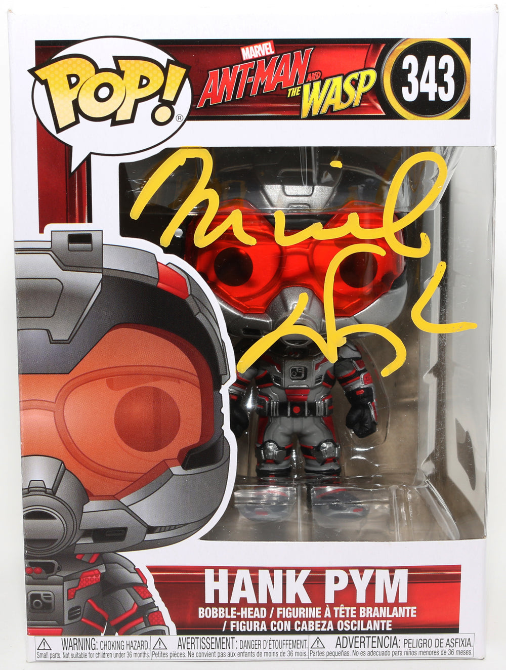 Michael Douglas as Hank Pym in Ant-Man & The Wasp (Beckett) Signed Funko POP! #343