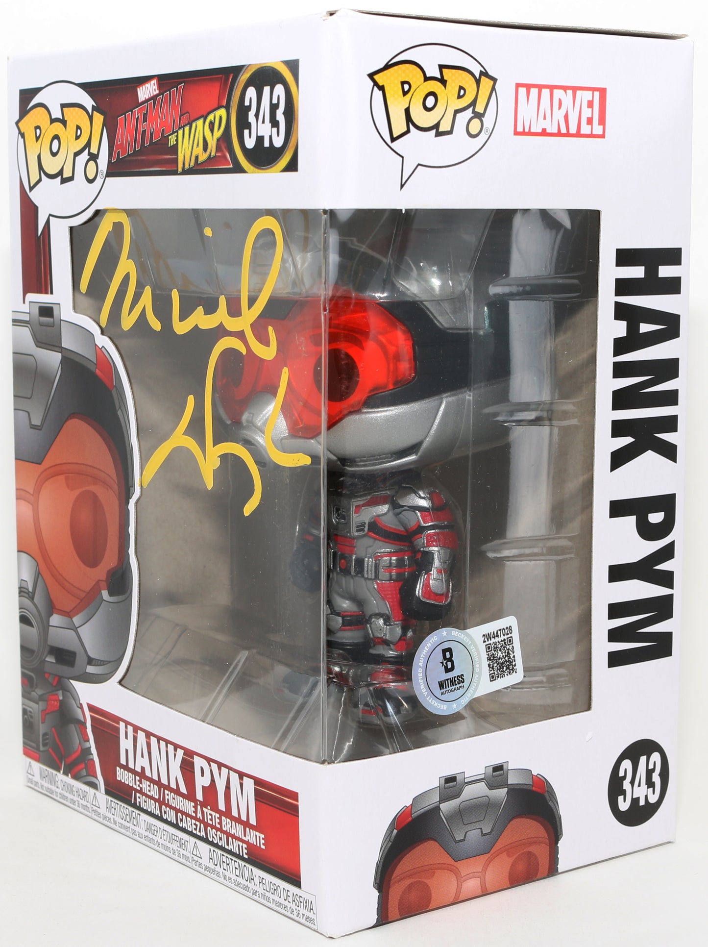 
                  
                    Michael Douglas as Hank Pym in Ant-Man & The Wasp (Beckett) Signed Funko POP! #343
                  
                