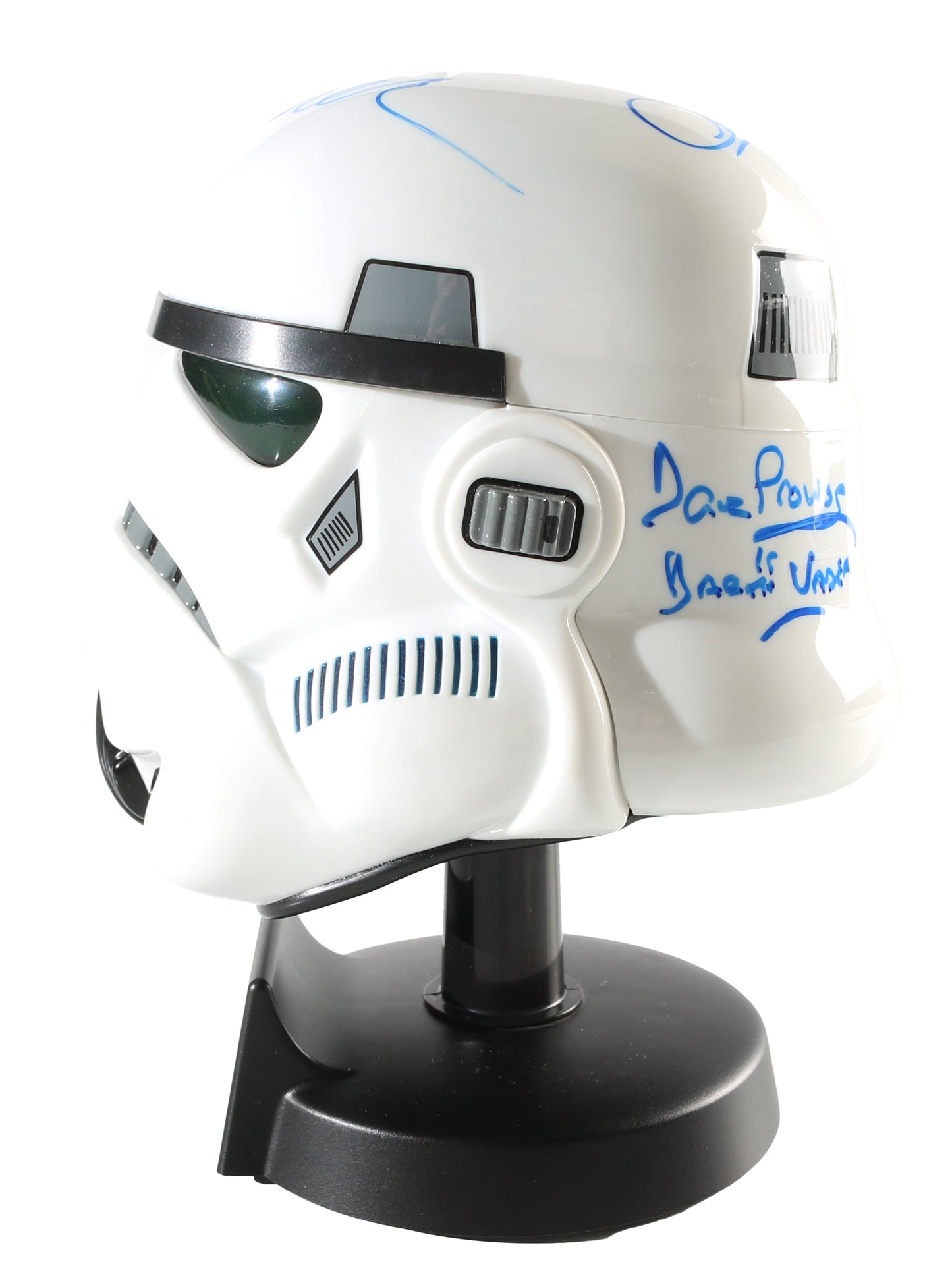 
                  
                    Star Wars Stormtrooper Mini Helmet Scaled Prop Replica (Beckett Witnessed) Cast Signed by Harrison Ford, Carrie Fisher, Mark Hamill, Dave Prowse, Peter Mayhew, Kenny Baker, & Anthony Daniels
                  
                