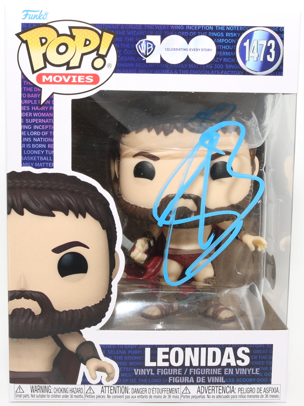 Gerard Butler as Leonidas I in 300 (Beckett) Signed Funko POP! #1473