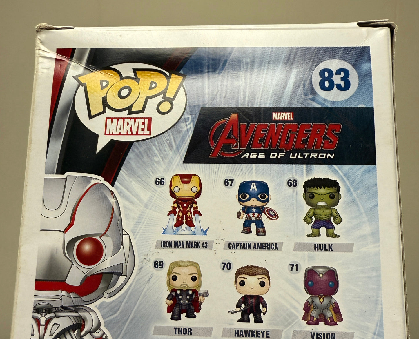 
                  
                    James Spader as Grinning Ultron in Avengers: Age of Ultron 2015 Summer Convention Exclusive Signed Funko POP! #83
                  
                