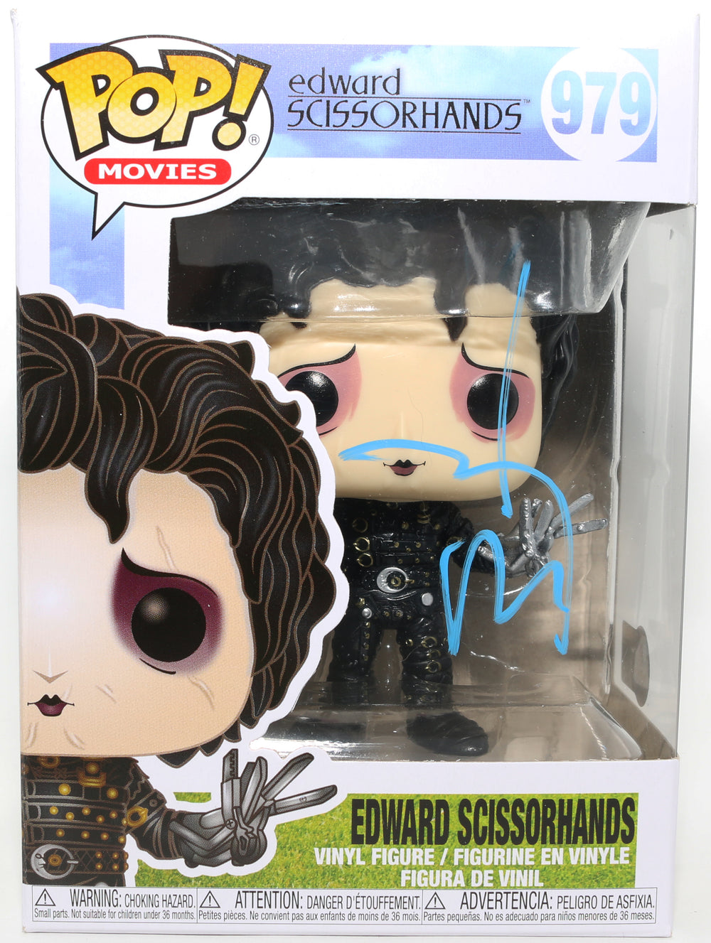 Johnny Depp as Edward Scissorhands in Tim Burton's Edward Scissorhands (Beckett) Signed Funko POP! #979