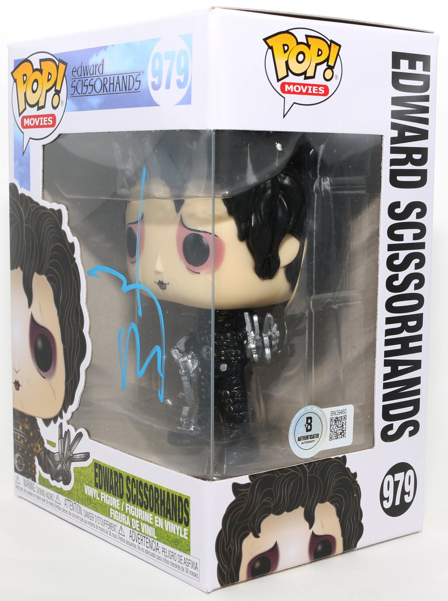 
                  
                    Johnny Depp as Edward Scissorhands in Tim Burton's Edward Scissorhands (Beckett) Signed Funko POP! #979
                  
                