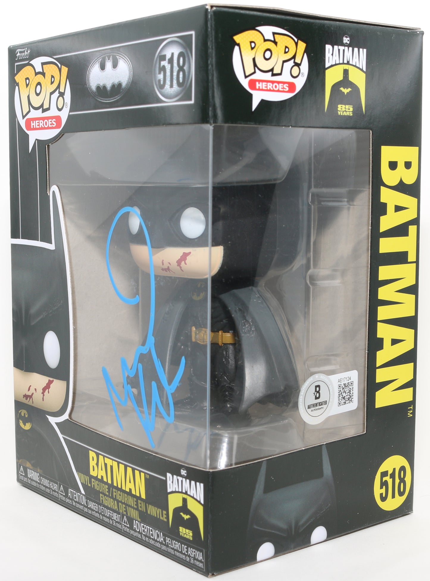 
                  
                    Michael Keaton as Batman in Batman 1989 (Beckett) Signed Funko POP! #518
                  
                