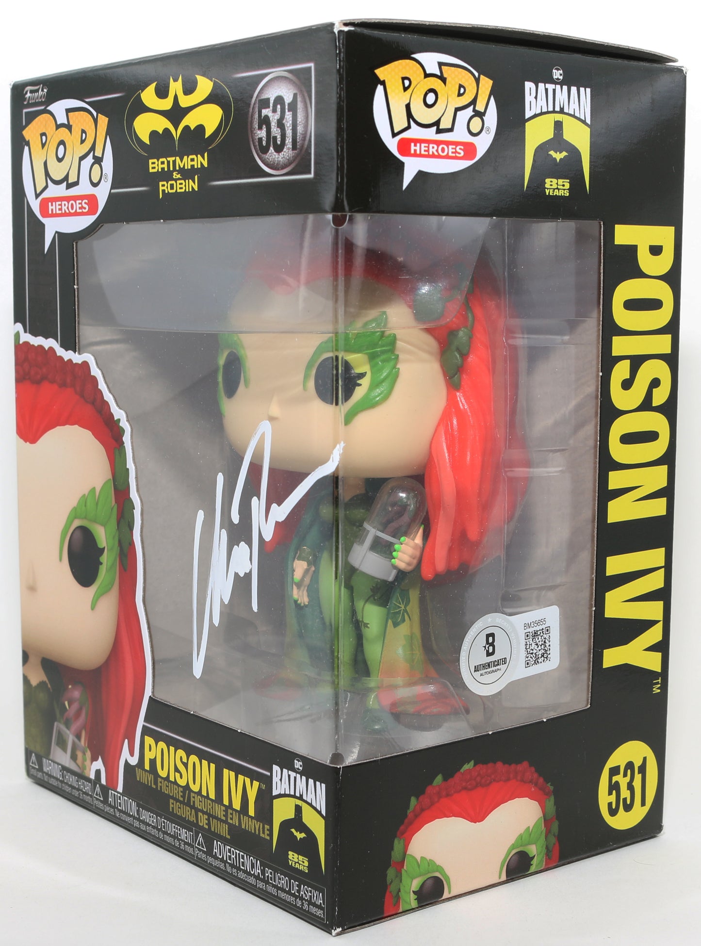 
                  
                    Uma Thurman as Poison Ivy in Batman & Robin (Beckett) Signed Funko POP! #531
                  
                