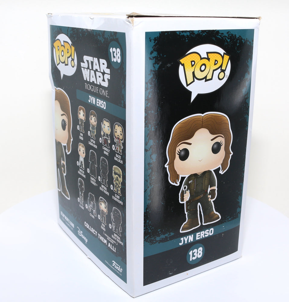 
                  
                    Felicity Jones as Jyn Erso in Rogue One: A Star Wars Story (SWAU Authenticated) Signed POP! Funko #138
                  
                