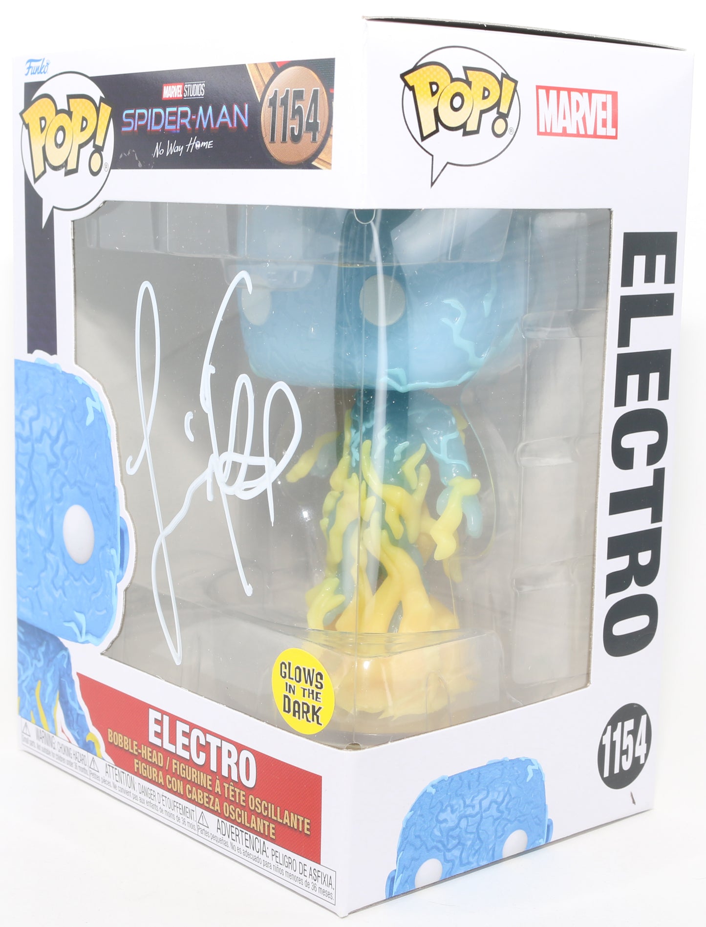 
                  
                    Jamie Foxx as Electro in Spider-Man: No Way Home GITD Special Edition Signed Funko POP! #1154
                  
                