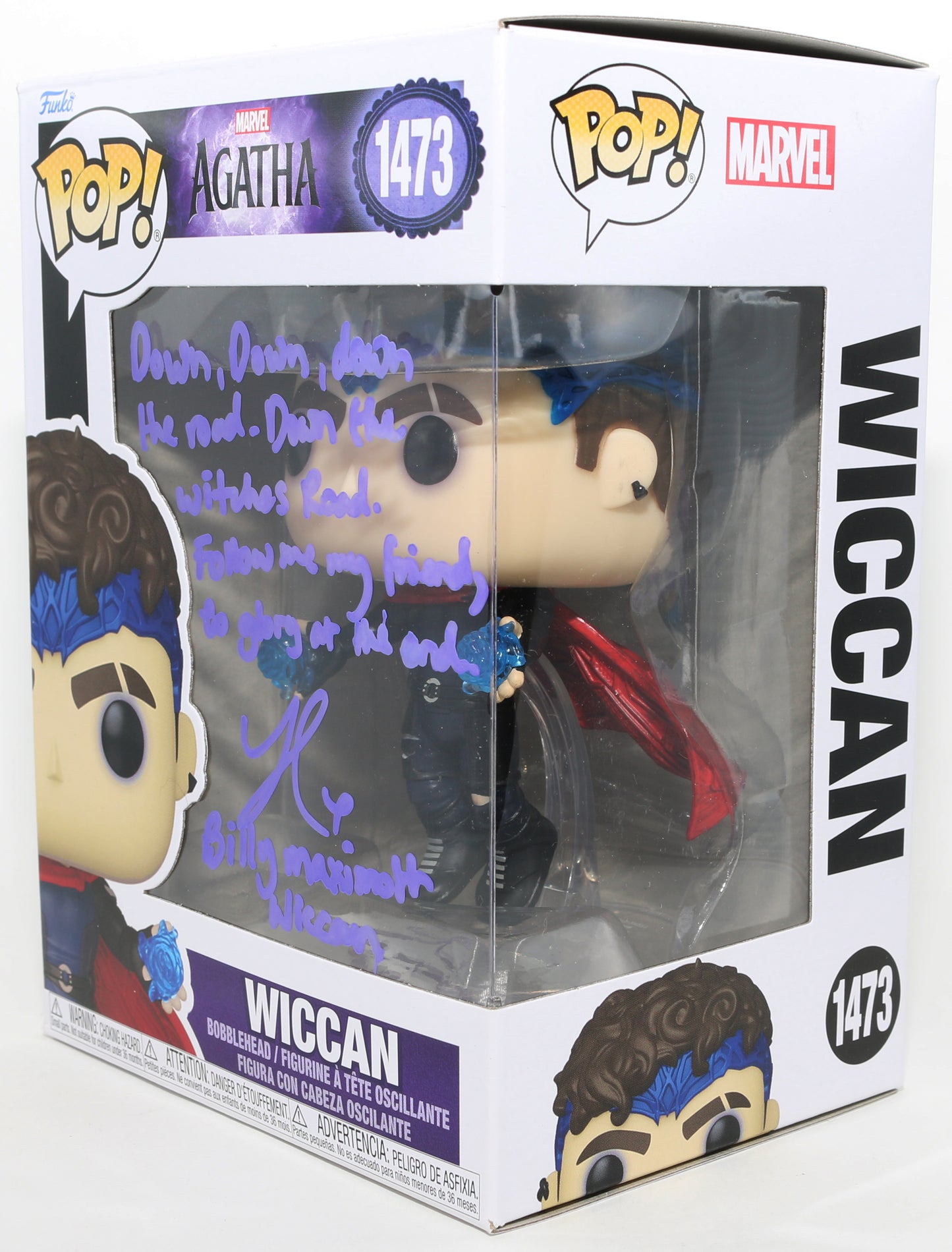 
                  
                    Joe Locke as Wiccan in Agatha All Along Signed Funko POP! #1473 with Character Name & Quote
                  
                