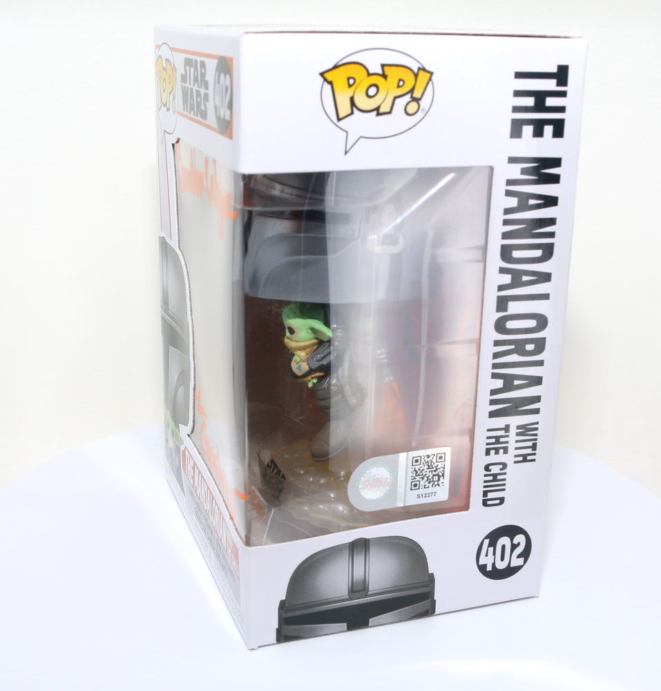 
                  
                    Brendan Wayne as The Mandalorian in Star Wars: The Mandalorian (SWAU Authenticated) Signed POP! Funko #402
                  
                