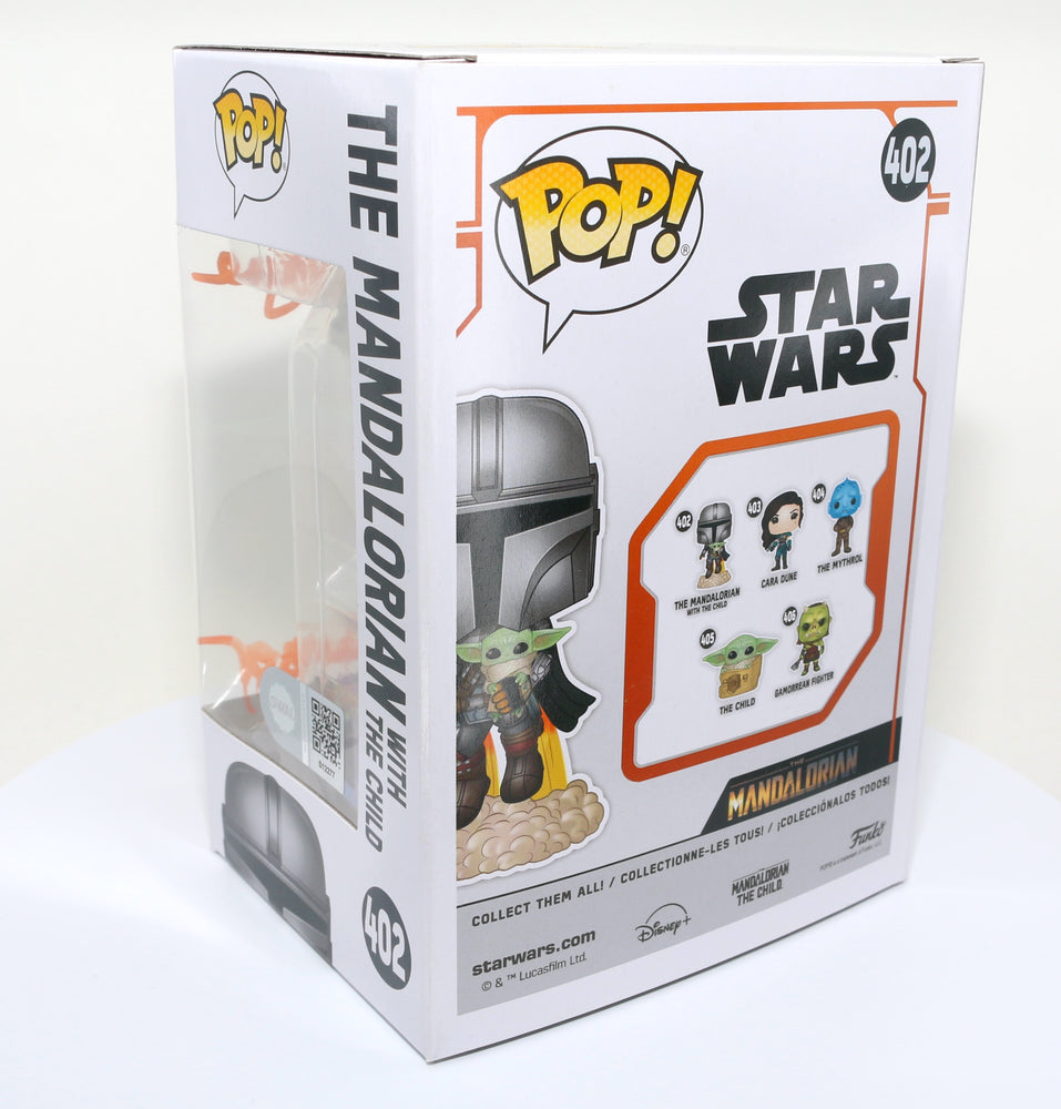 
                  
                    Brendan Wayne as The Mandalorian in Star Wars: The Mandalorian (SWAU Authenticated) Signed Funko POP! #402
                  
                