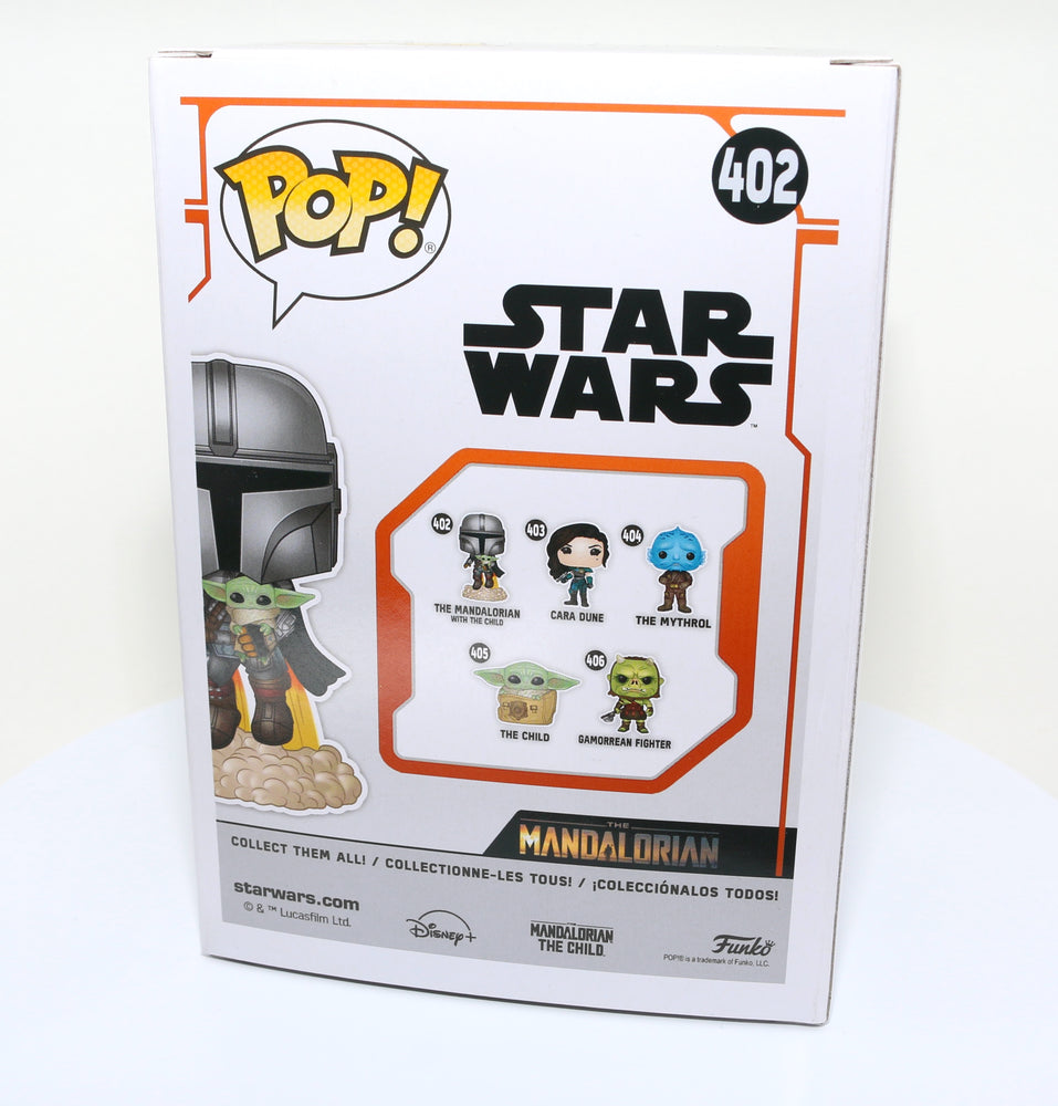 
                  
                    Brendan Wayne as The Mandalorian in Star Wars: The Mandalorian (SWAU Authenticated) Signed Funko POP! #402
                  
                