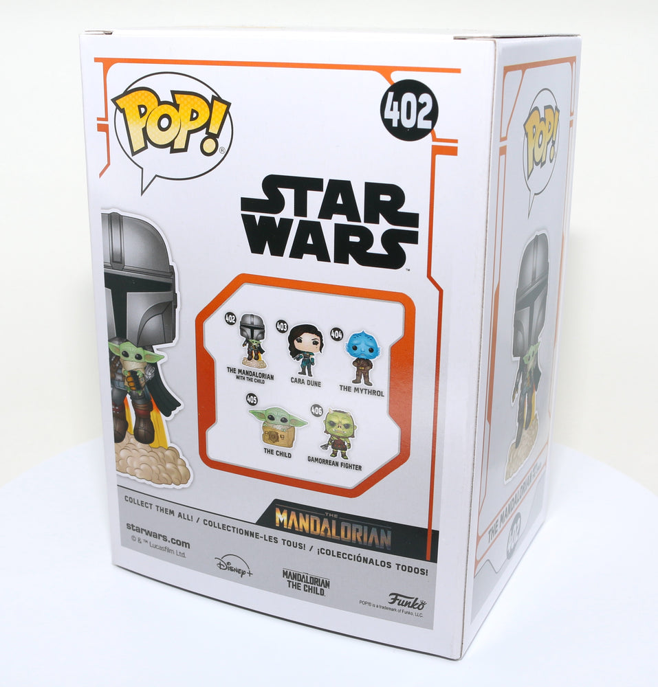 
                  
                    Brendan Wayne as The Mandalorian in Star Wars: The Mandalorian (SWAU Authenticated) Signed Funko POP! #402
                  
                