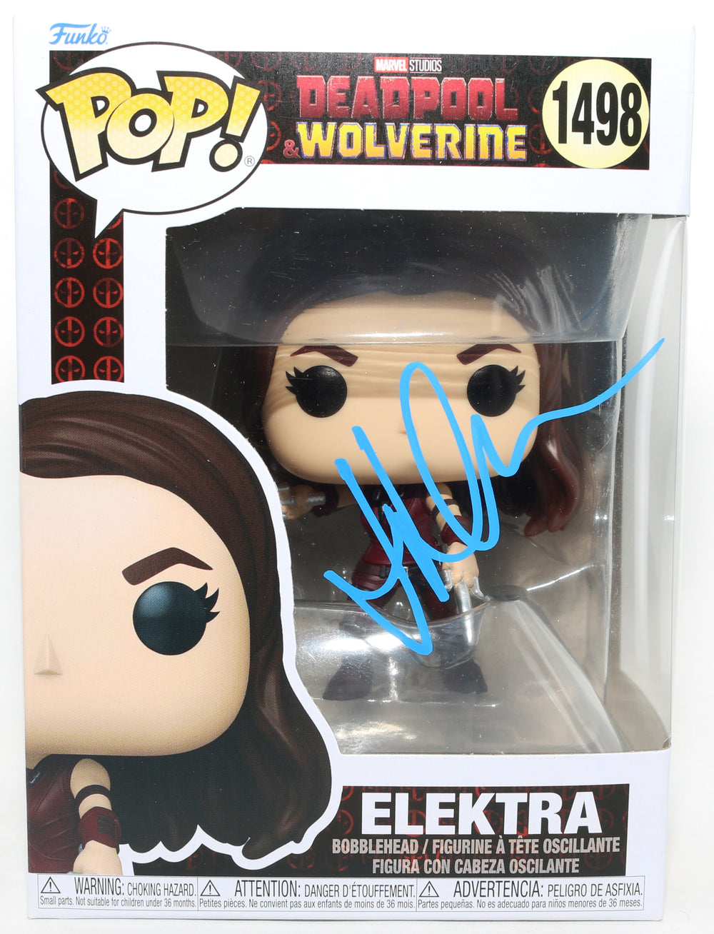 Jennifer Garner as Elektra Natchios in Deadpool & Wolverine Signed Funko POP! #1498