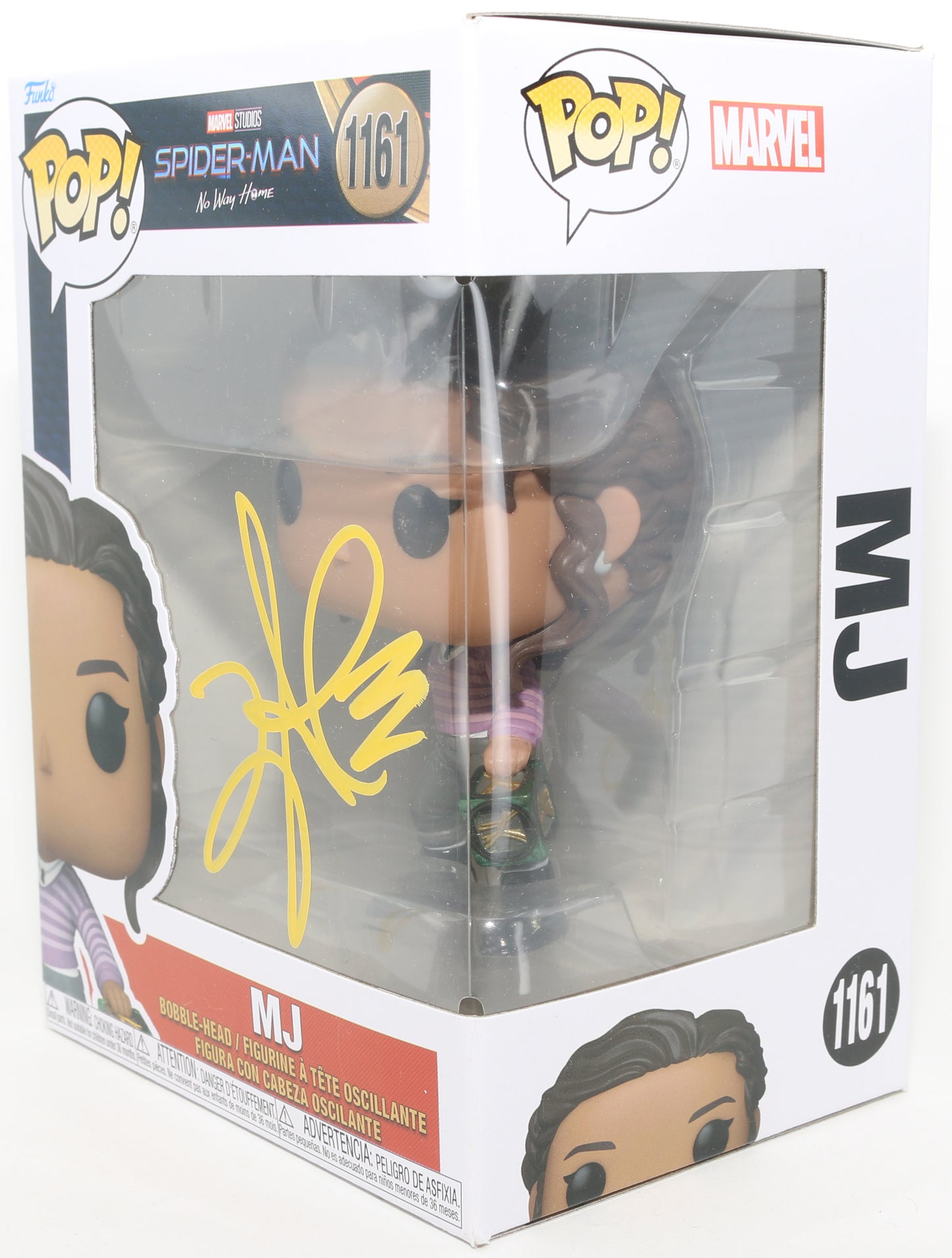 
                  
                    Zendaya as Michelle "MJ" Jones in Spider-Man: No Way Home Signed Funko POP! #1161
                  
                