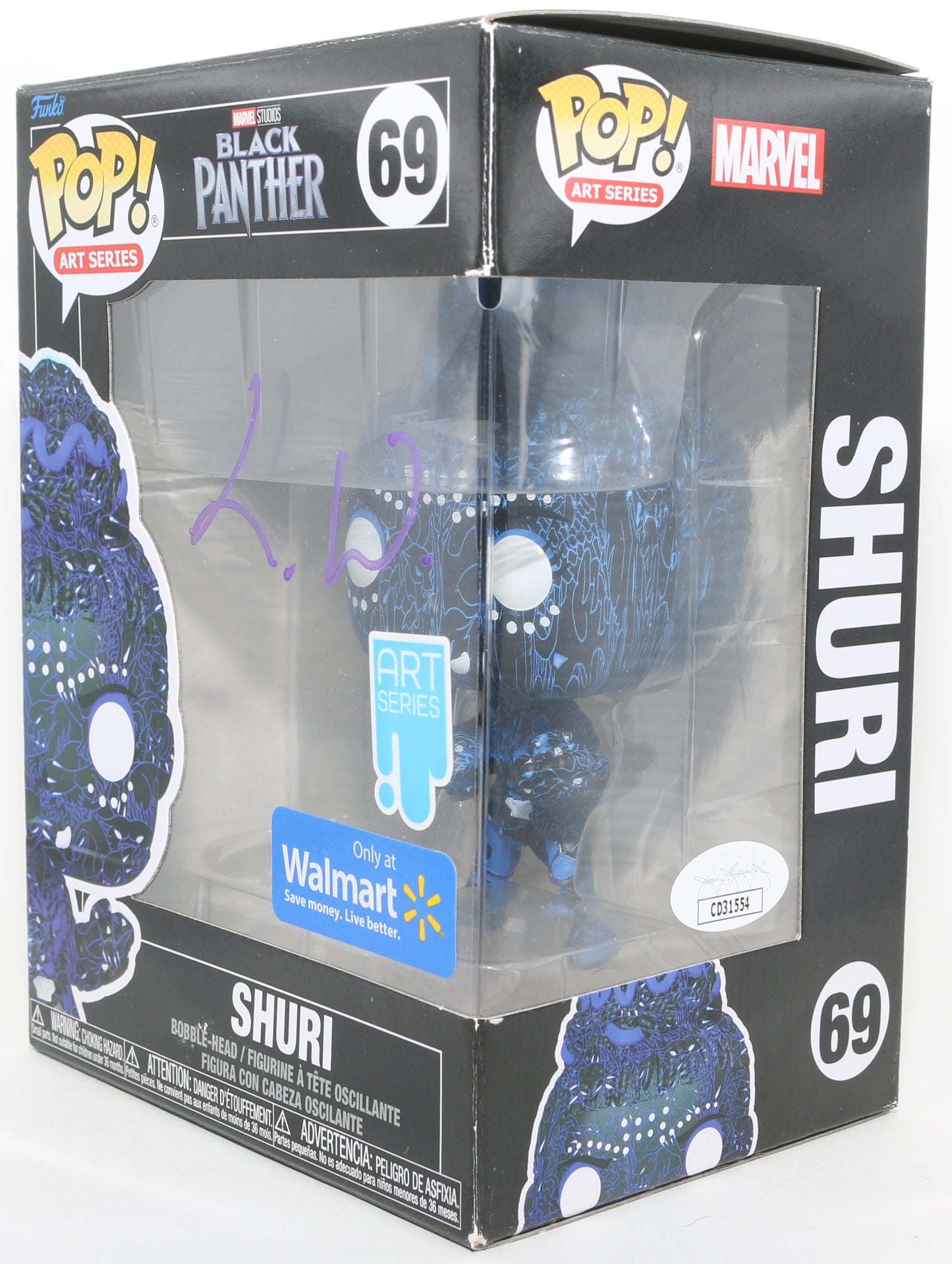 
                  
                    Letitia Wright as Shuri in Black Panther Art Series Walmart Exclusive (JSA) Signed Funko POP! #69
                  
                